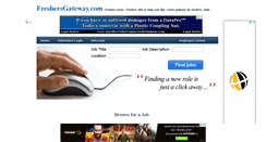 Desktop Screenshot of jobs.freshersgateway.com