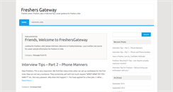 Desktop Screenshot of freshersgateway.com